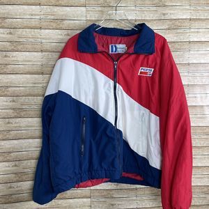 Vintage  Mens Pepsi Colorblock Jacket Size XL